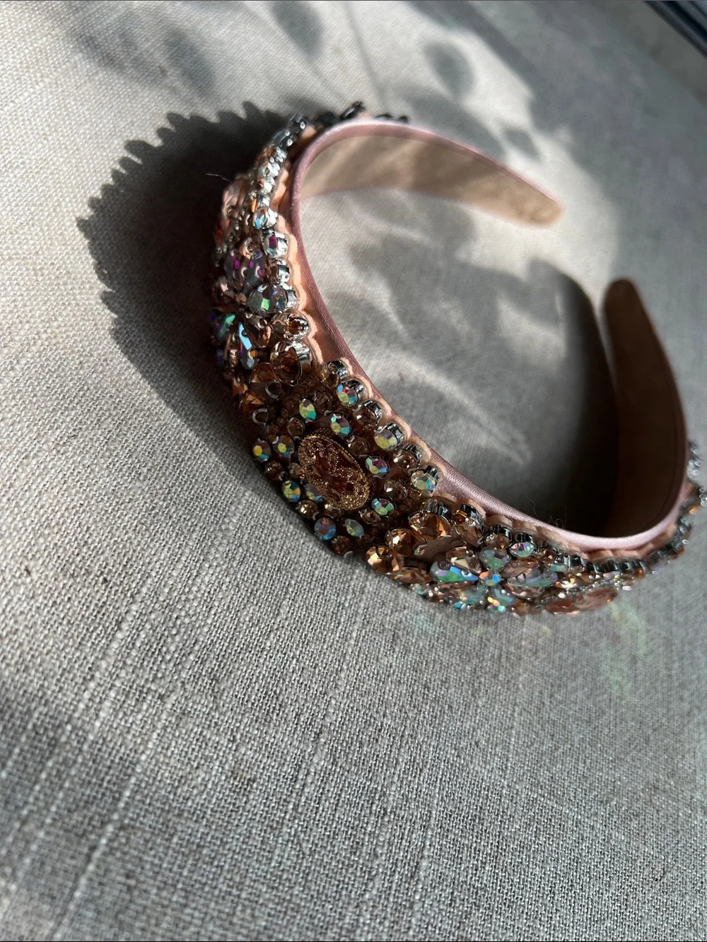 Embellished Pink Crystal Headband
